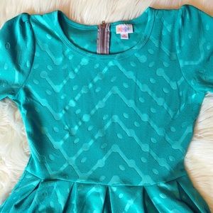 Turquoise LuLaRoe Amelia Dress